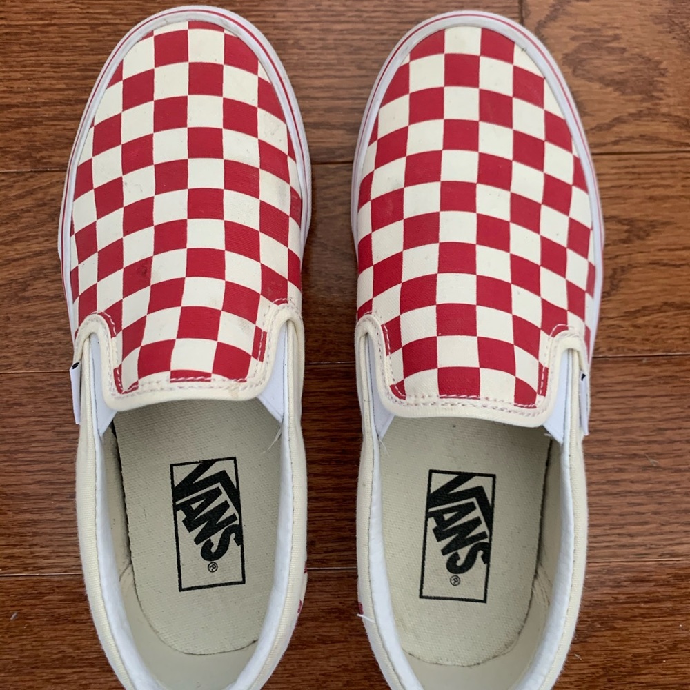 Vans checkerboard classic slip on 6.5